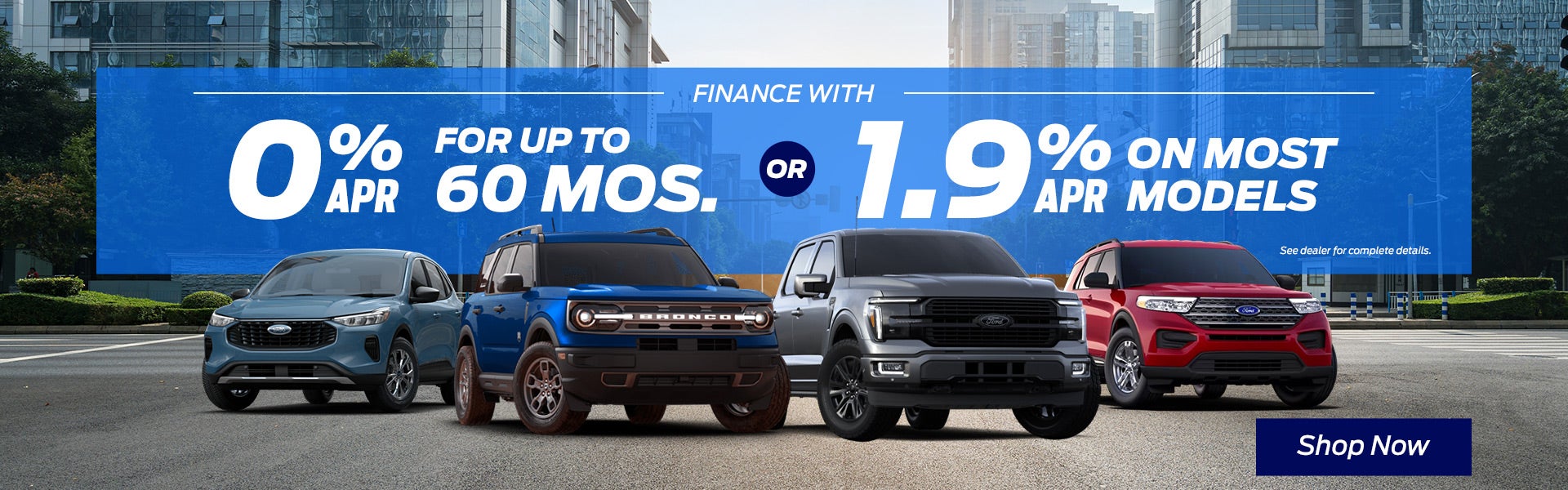 APR Offers on Top New Ford Models
